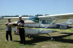 Two proud pilots in command.